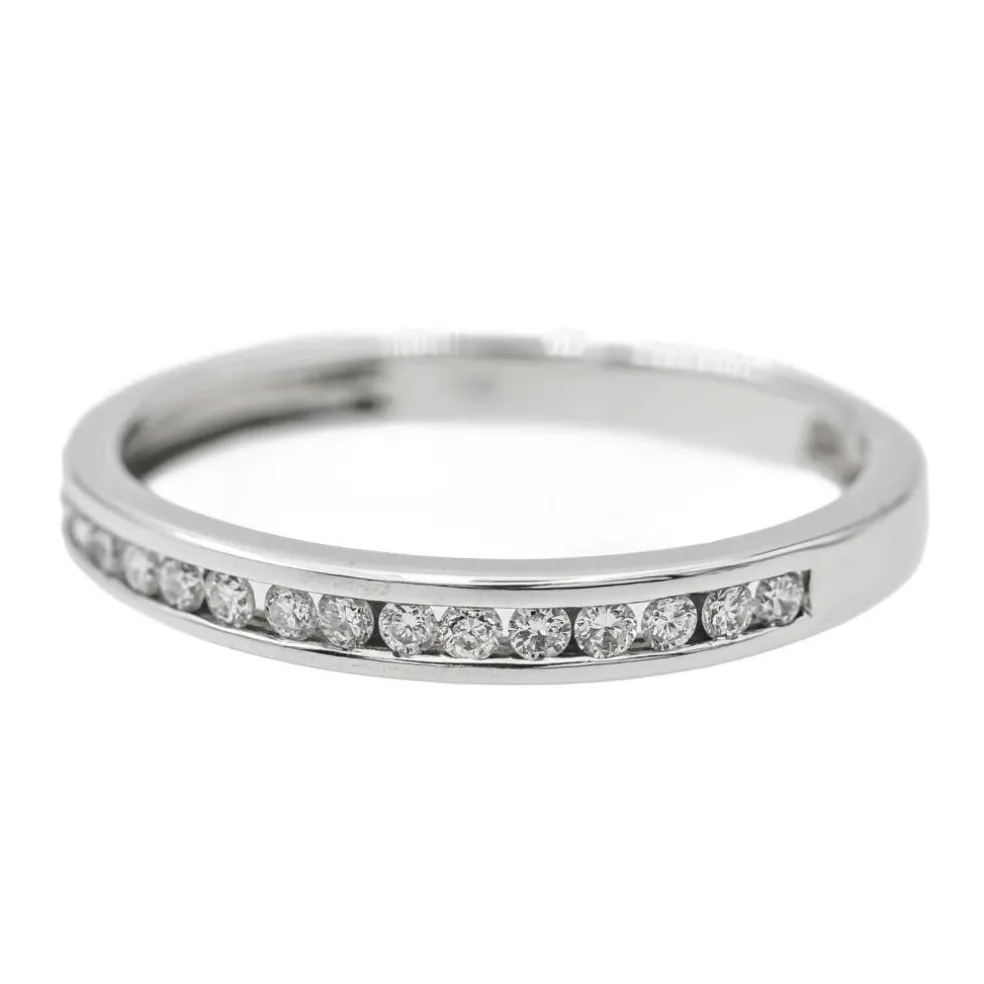 Bague Alliance Or blanc Diamant