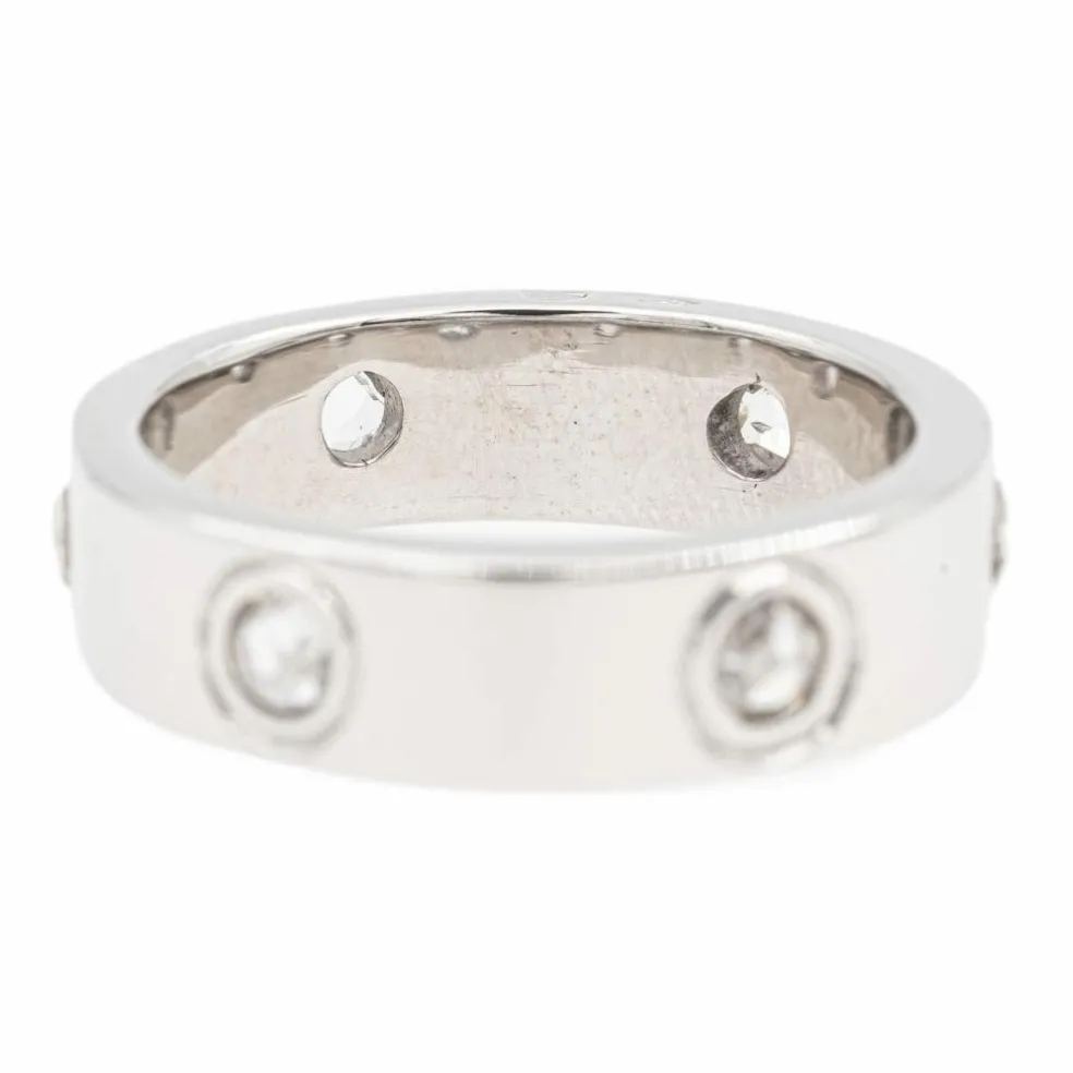 Bague Alliance Or blanc Diamant