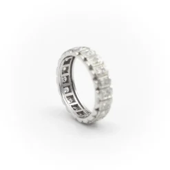 Bague Alliance Or blanc Diamant