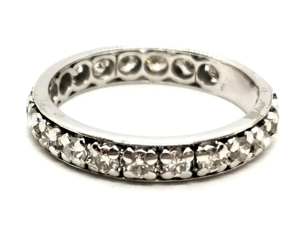 Bague Alliance Or blanc Diamant