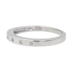 Bague Alliance Or blanc Diamant