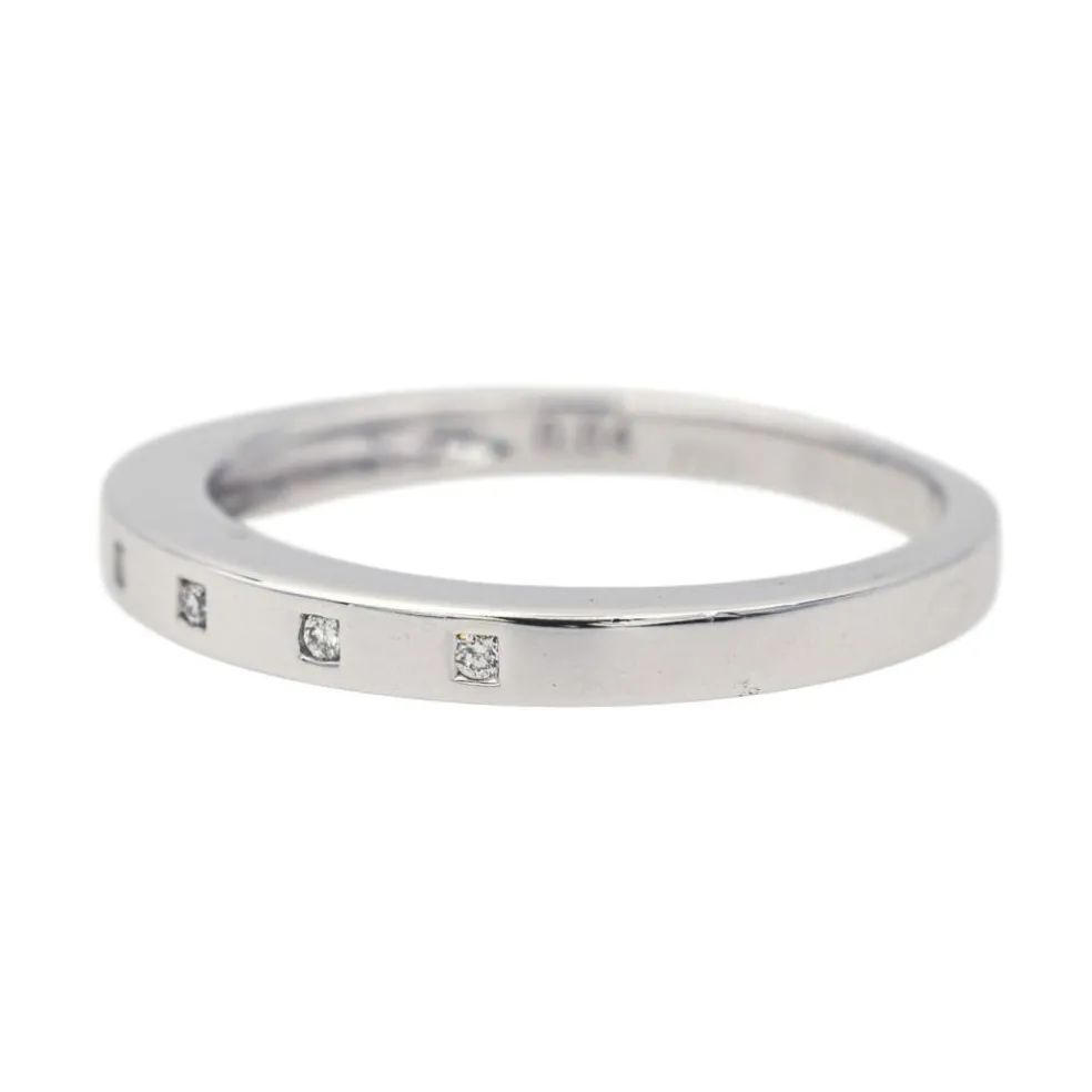 Bague Alliance Or blanc Diamant