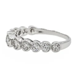Bague Alliance Or blanc Diamant