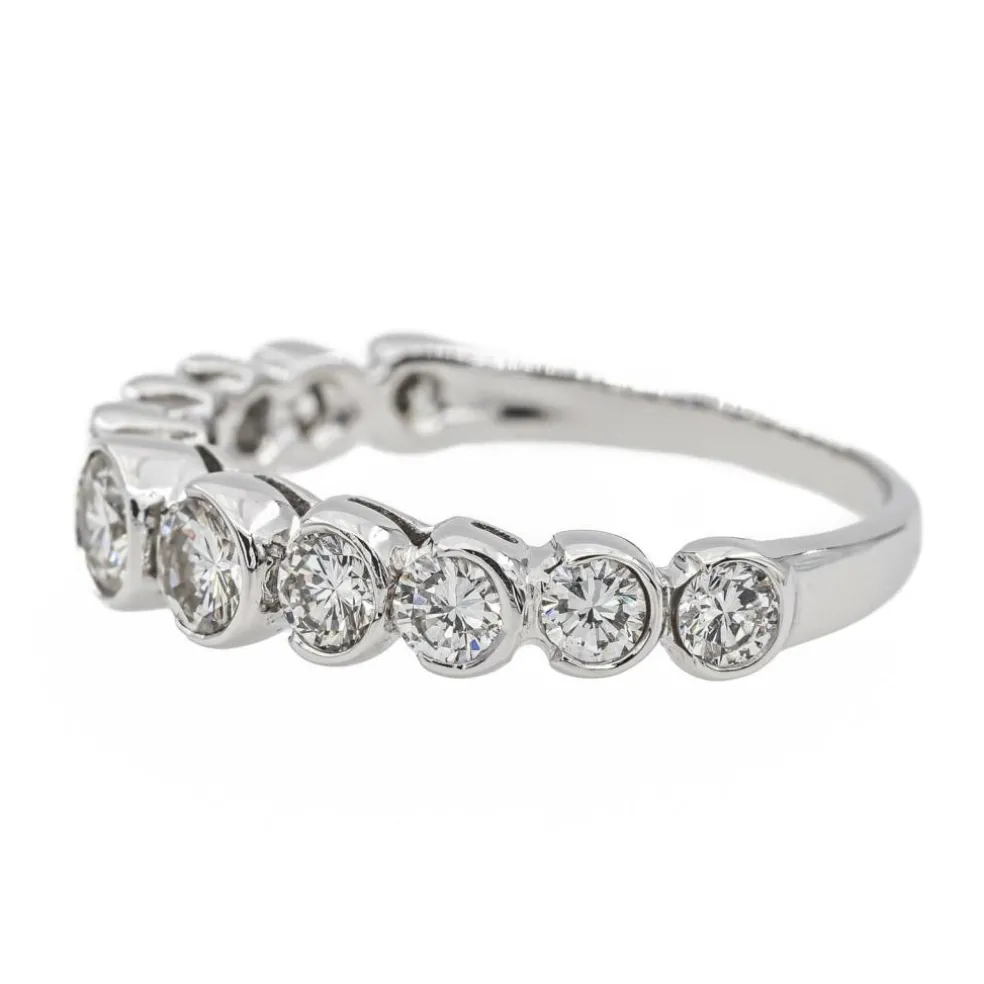 Bague Alliance Or blanc Diamant