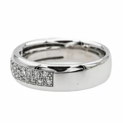 Bague Alliance Or blanc Diamant