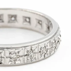 Bague Alliance Or blanc Diamant