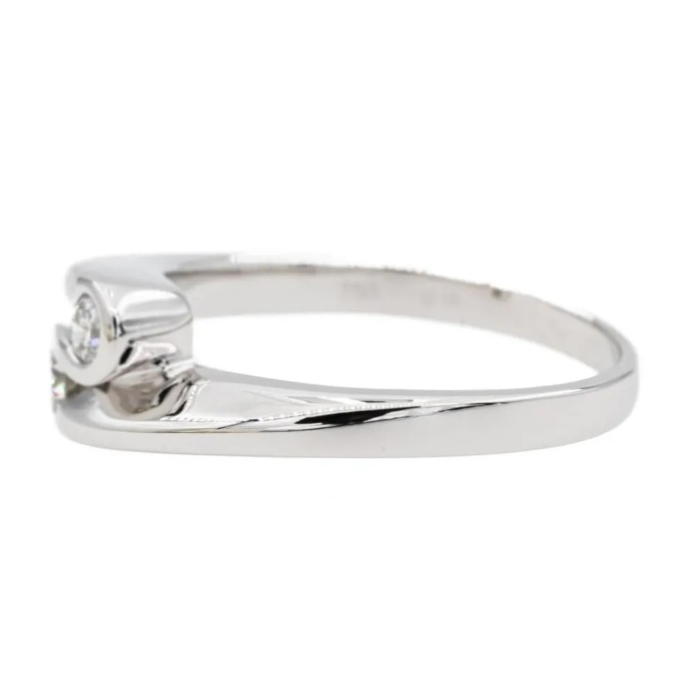 Bague Alliance Or blanc Diamant