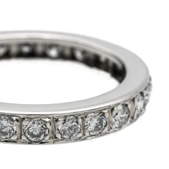 Bague Alliance Or blanc Diamant
