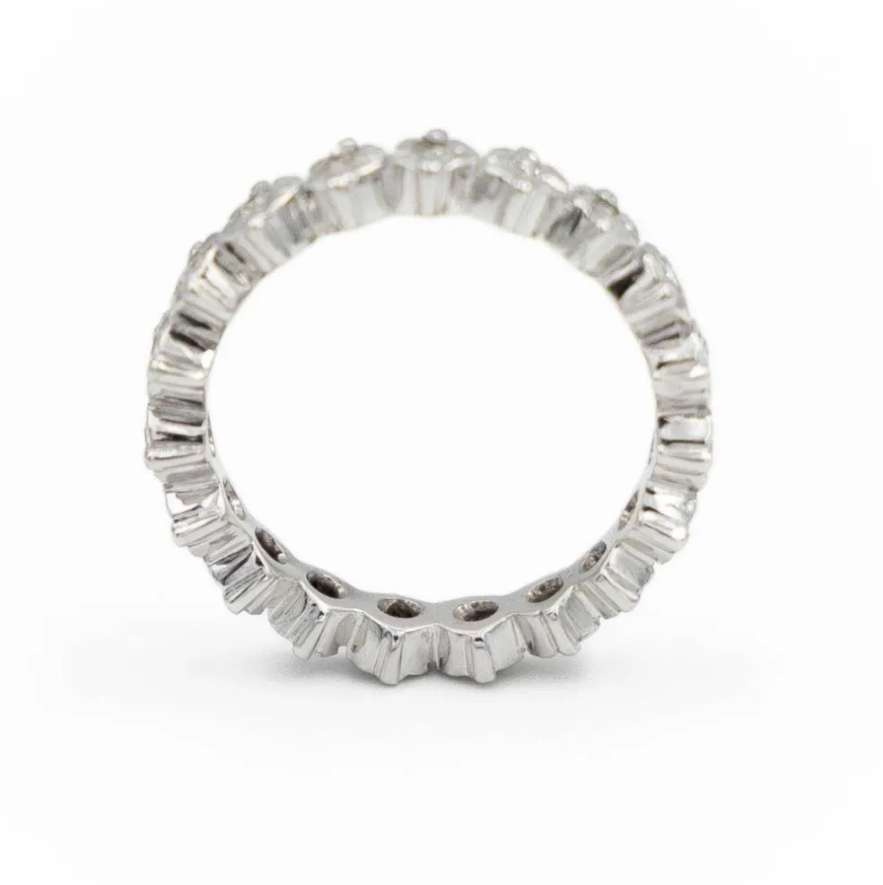 Bague Alliance Or blanc Diamant
