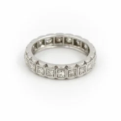 Bague Alliance Or blanc Diamant