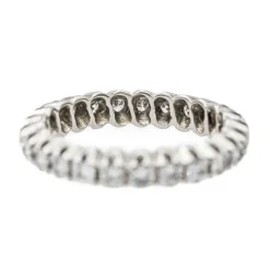 Bague Alliance Or blanc Diamant