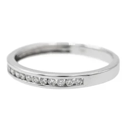 Bague Alliance Or blanc Diamant