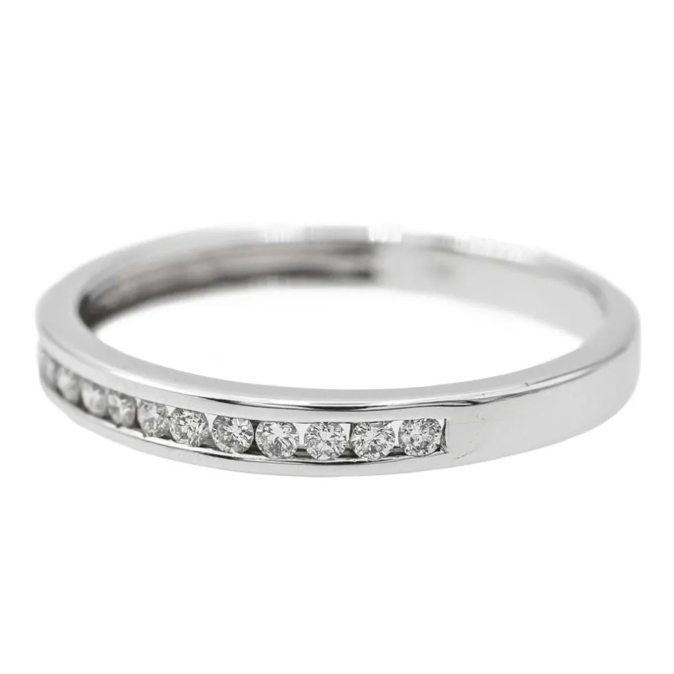 Bague Alliance Or blanc Diamant
