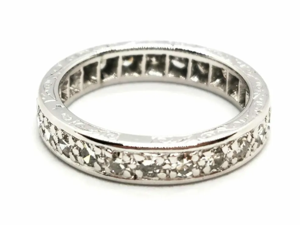 Bague Alliance Or blanc Diamant