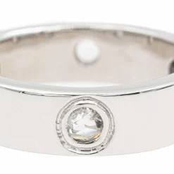 Bague Alliance Or blanc Diamant