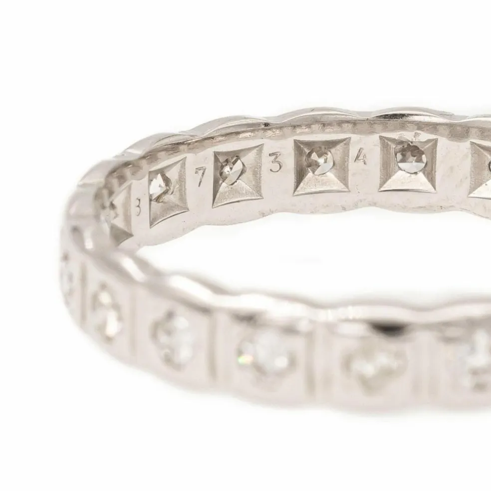 Bague Alliance Or blanc Diamant