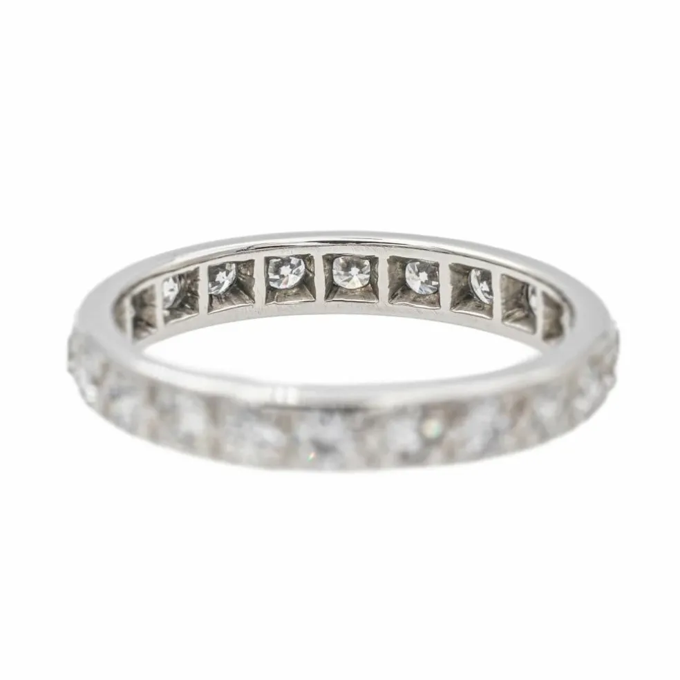 Bague Alliance Or blanc Diamant
