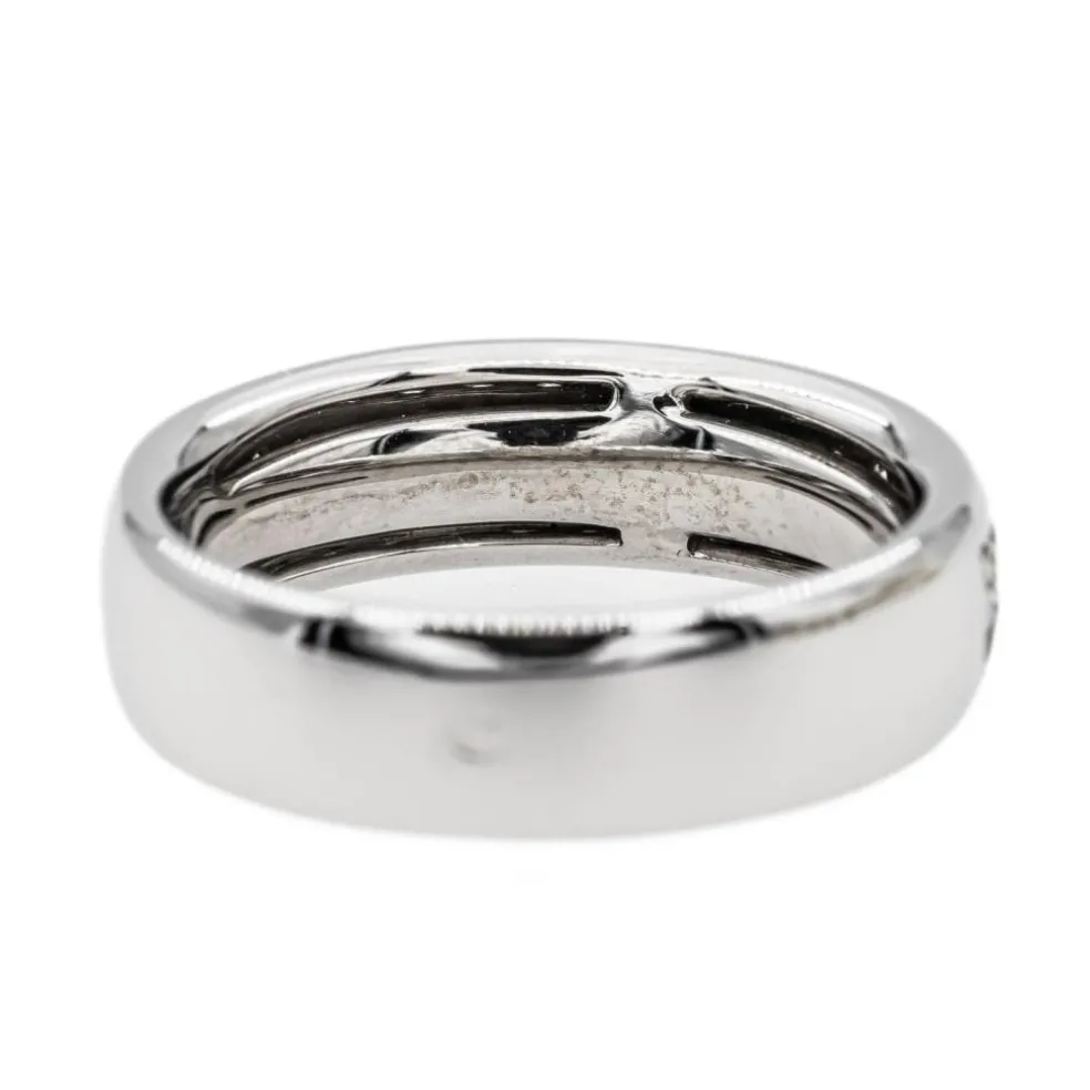 Bague Alliance Or blanc Diamant