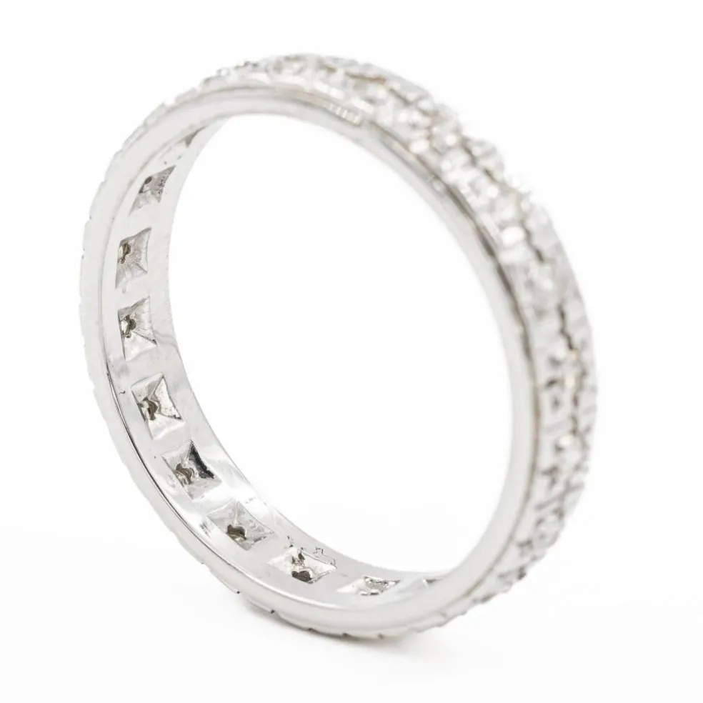 Bague Alliance Or blanc Diamant