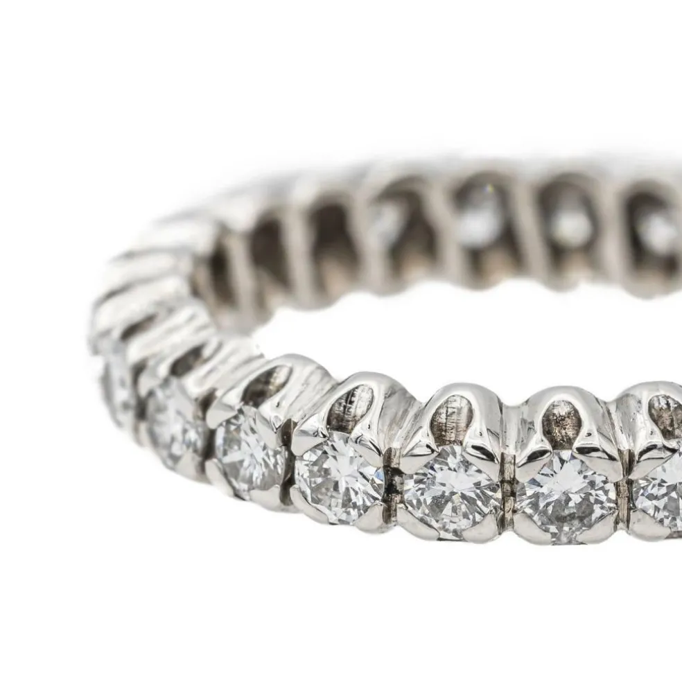 Bague Alliance Or blanc Diamant