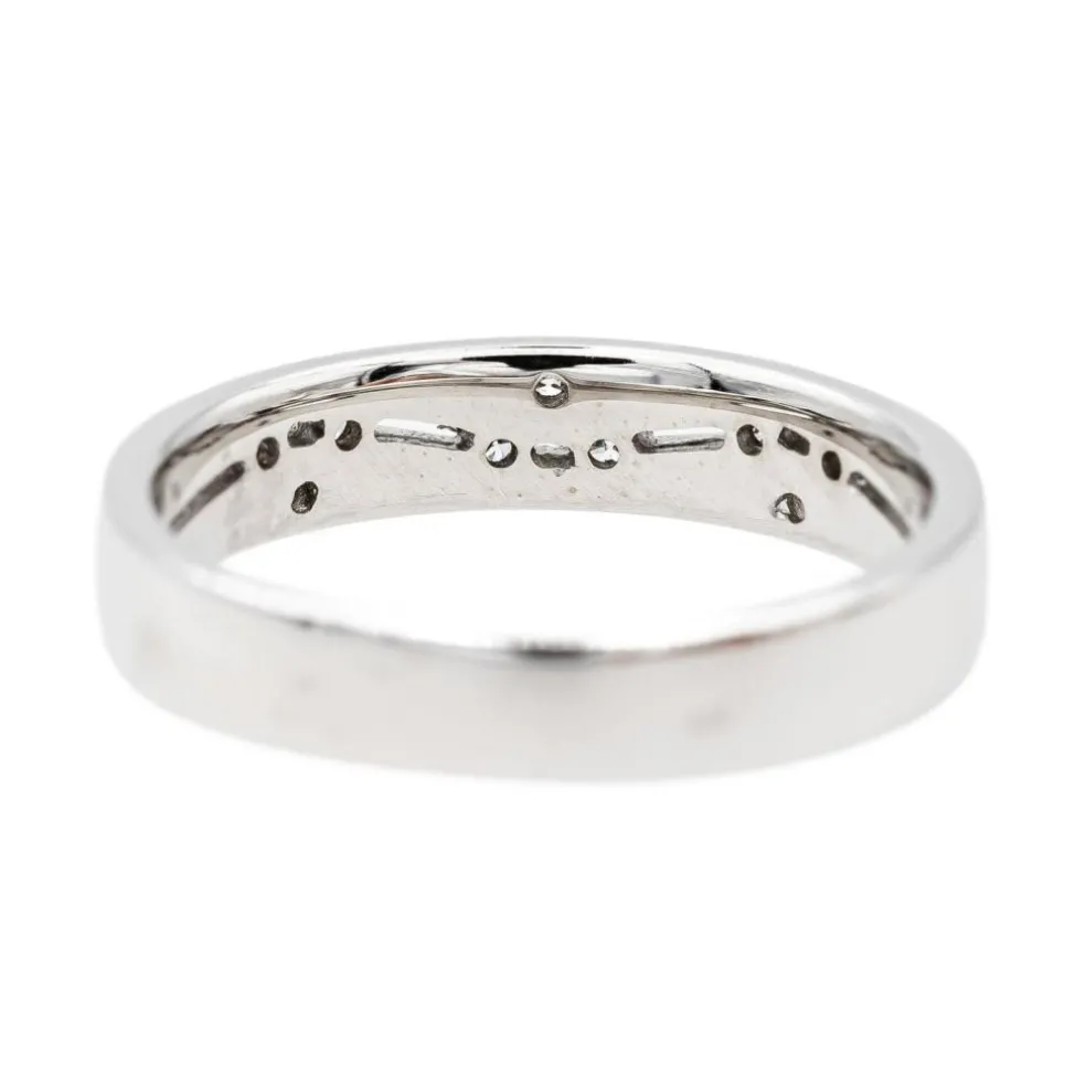 Bague Alliance Or blanc Diamant