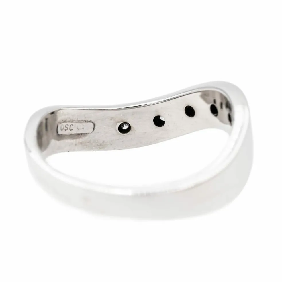 Bague Alliance Or blanc Diamant