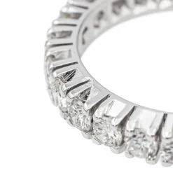 Bague Alliance Or blanc Diamant