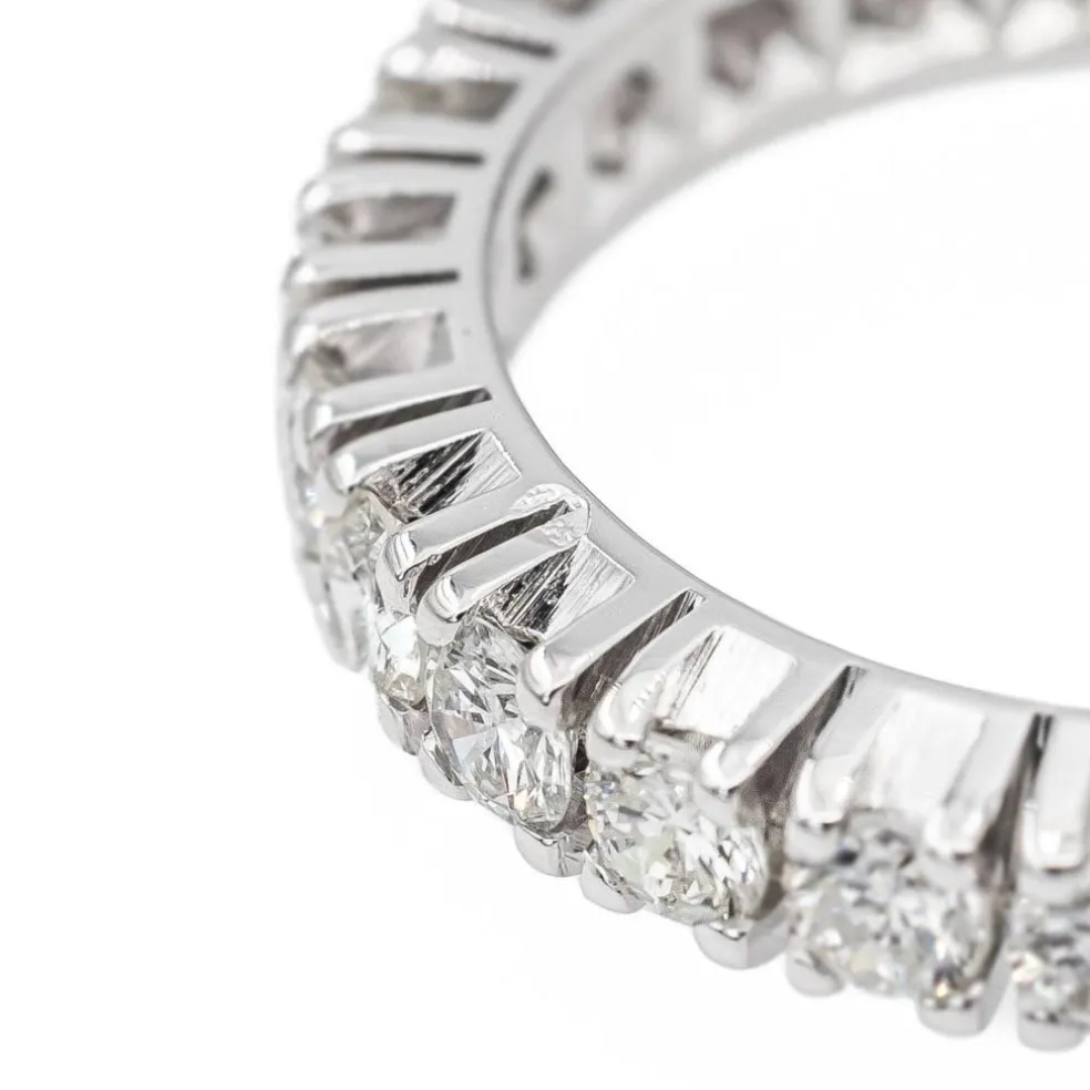 Bague Alliance Or blanc Diamant