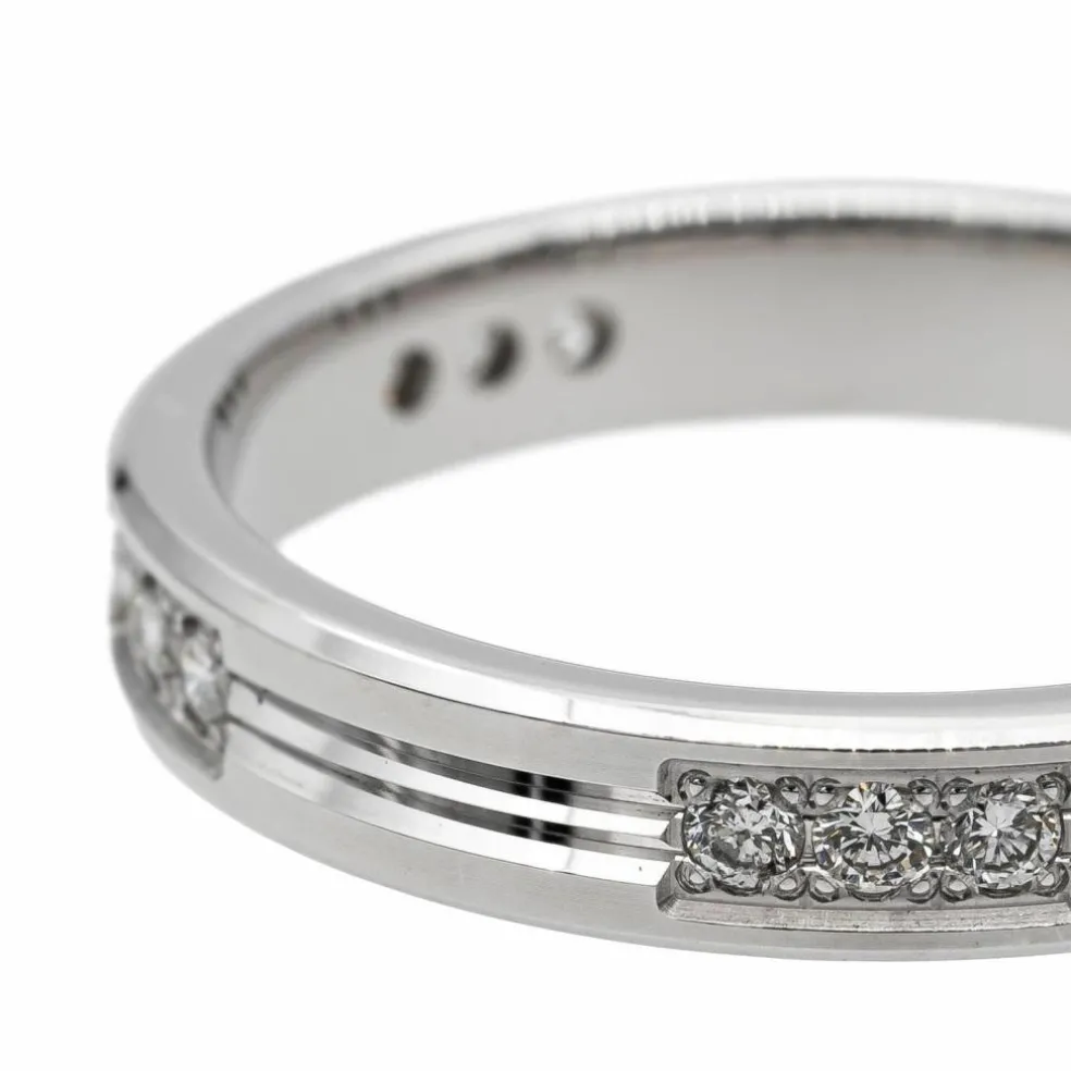 Bague Alliance Or blanc Diamant