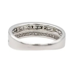 Bague Alliance Or blanc Diamant