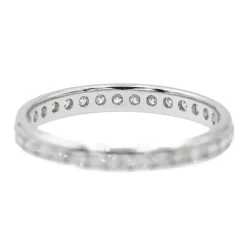Bague Alliance Or blanc Diamant