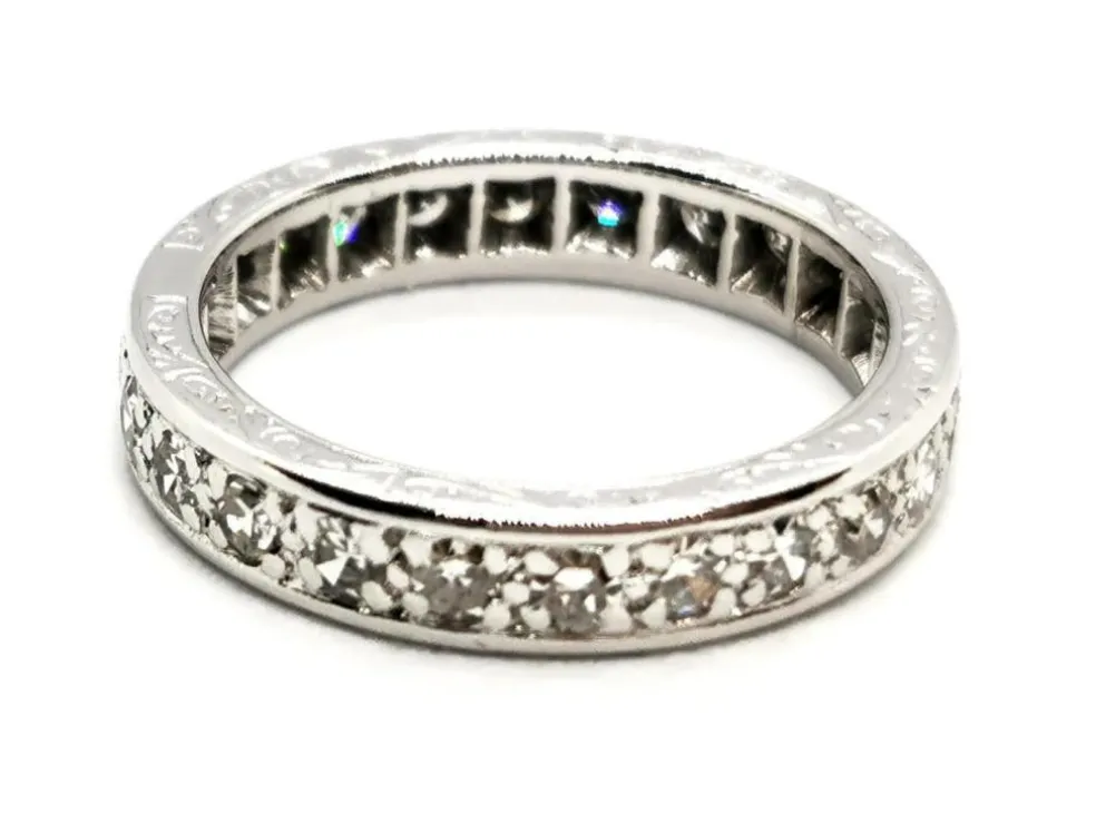 Bague Alliance Or blanc Diamant