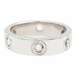 Bague Alliance Or blanc Diamant