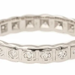 Bague Alliance Or blanc Diamant