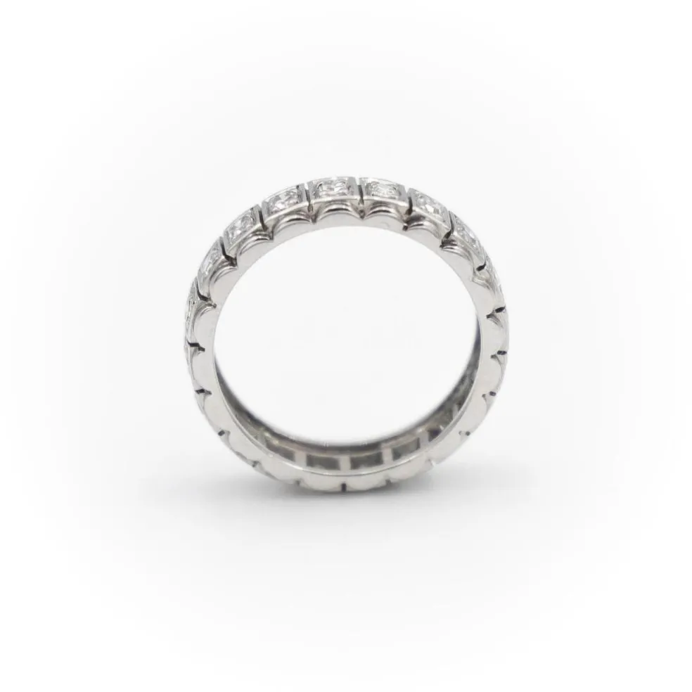 Bague Alliance Or blanc Diamant