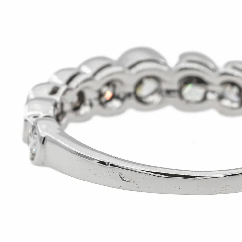 Bague Alliance Or blanc Diamant