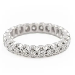 Bague Alliance Or blanc Diamant