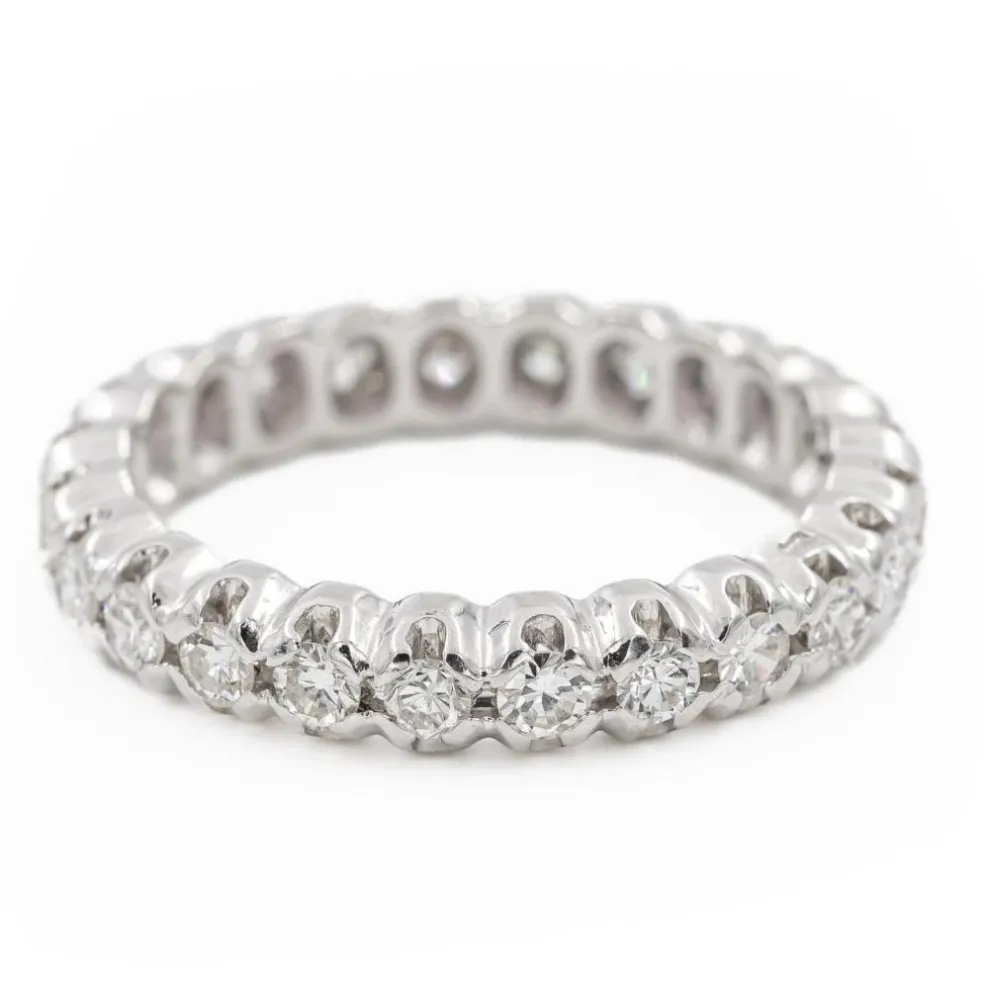 Bague Alliance Or blanc Diamant