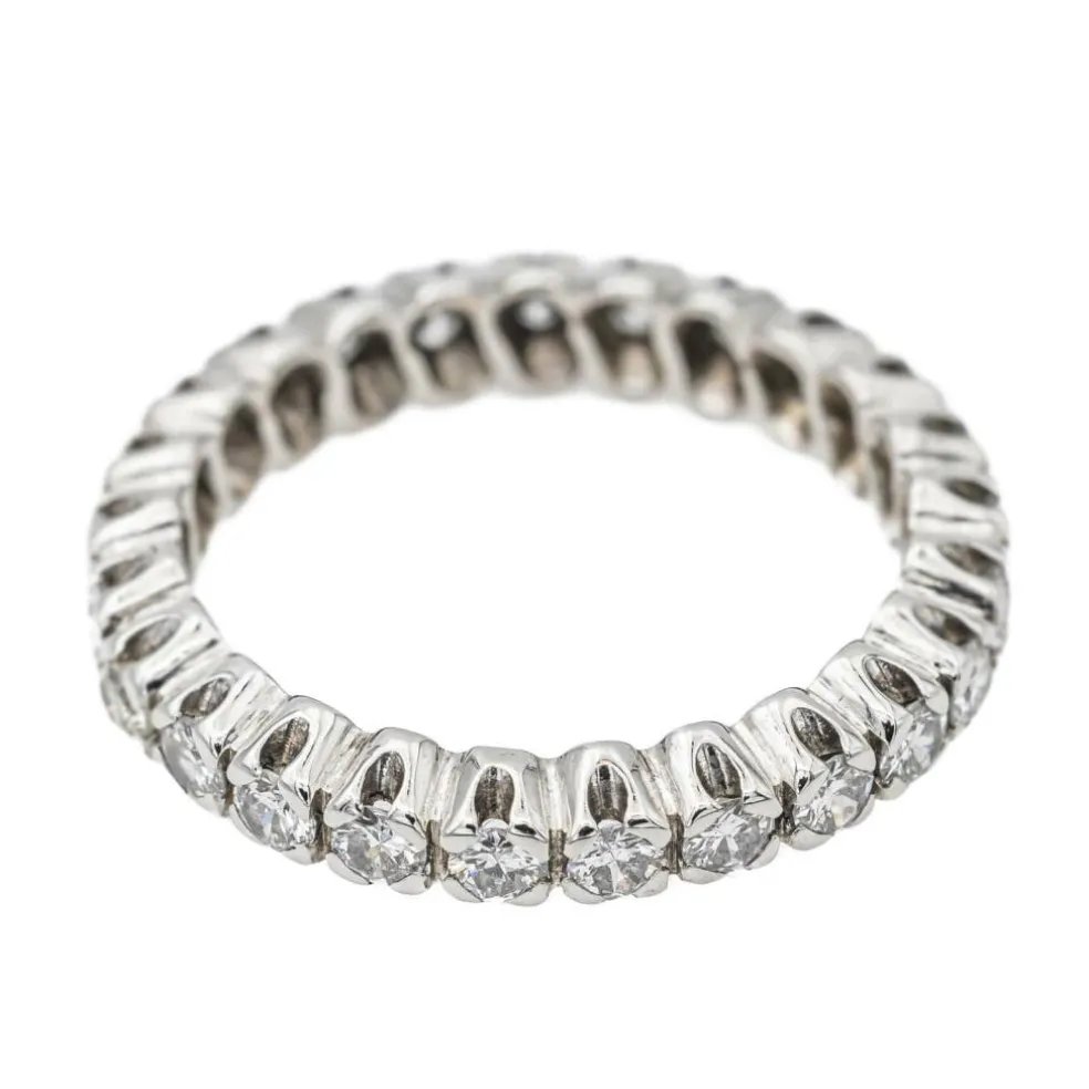 Bague Alliance Or blanc Diamant