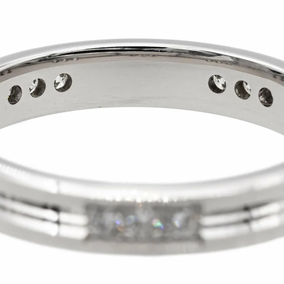 Bague Alliance Or blanc Diamant