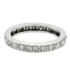 Bague Alliance Or blanc Diamant