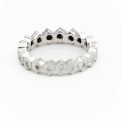 Bague Alliance Or blanc Diamant