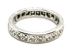 Bague Alliance Or blanc Diamant