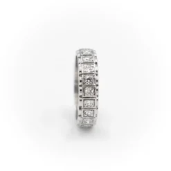 Bague Alliance Or blanc Diamant