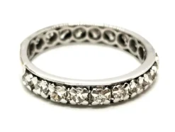 Bague Alliance Or blanc Diamant