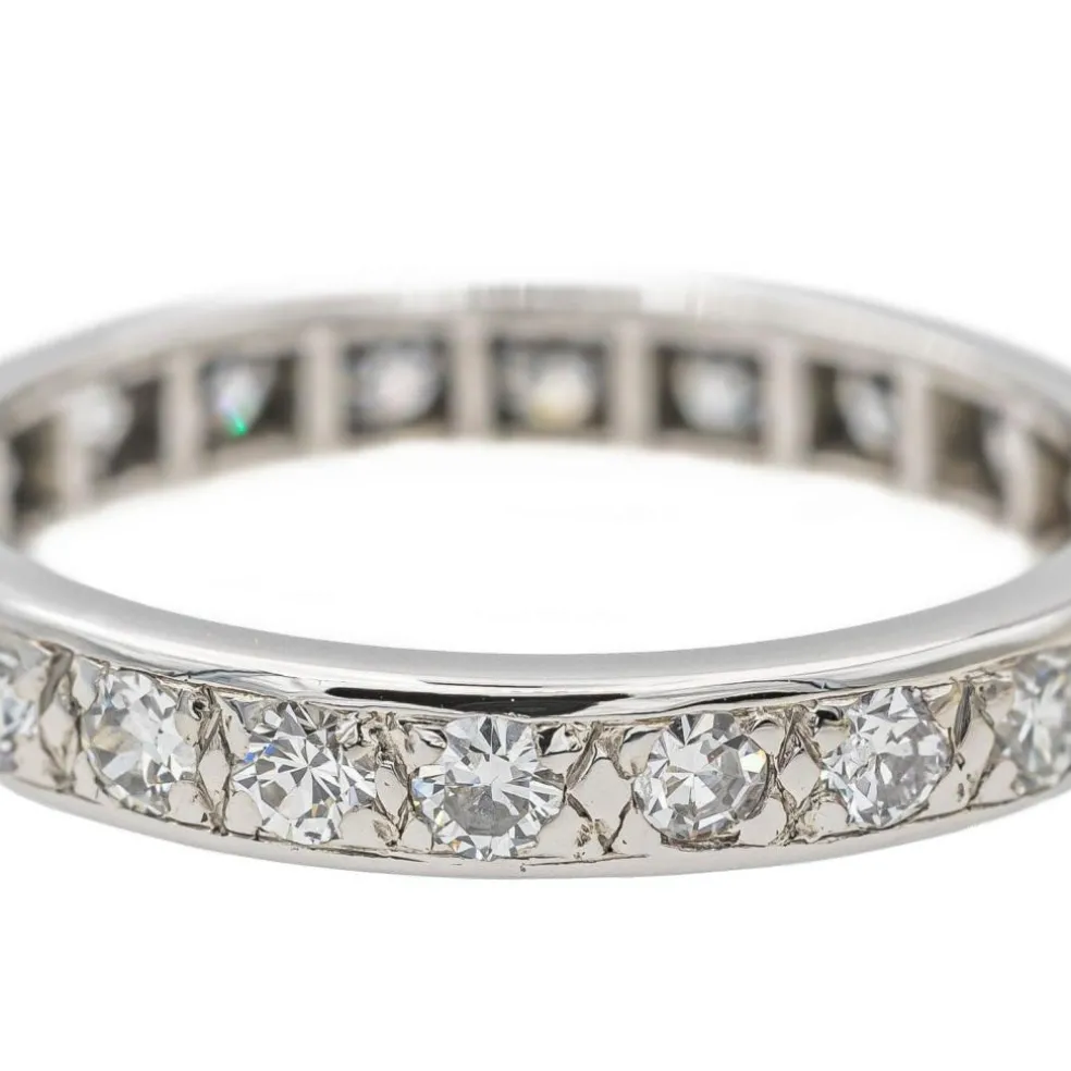 Bague Alliance Or blanc Diamant