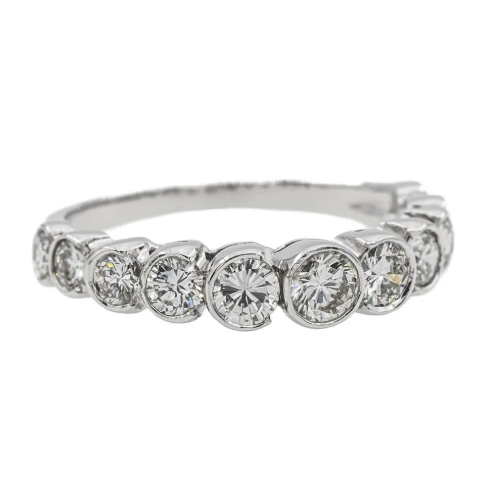 Bague Alliance Or blanc Diamant