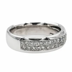 Bague Alliance Or blanc Diamant