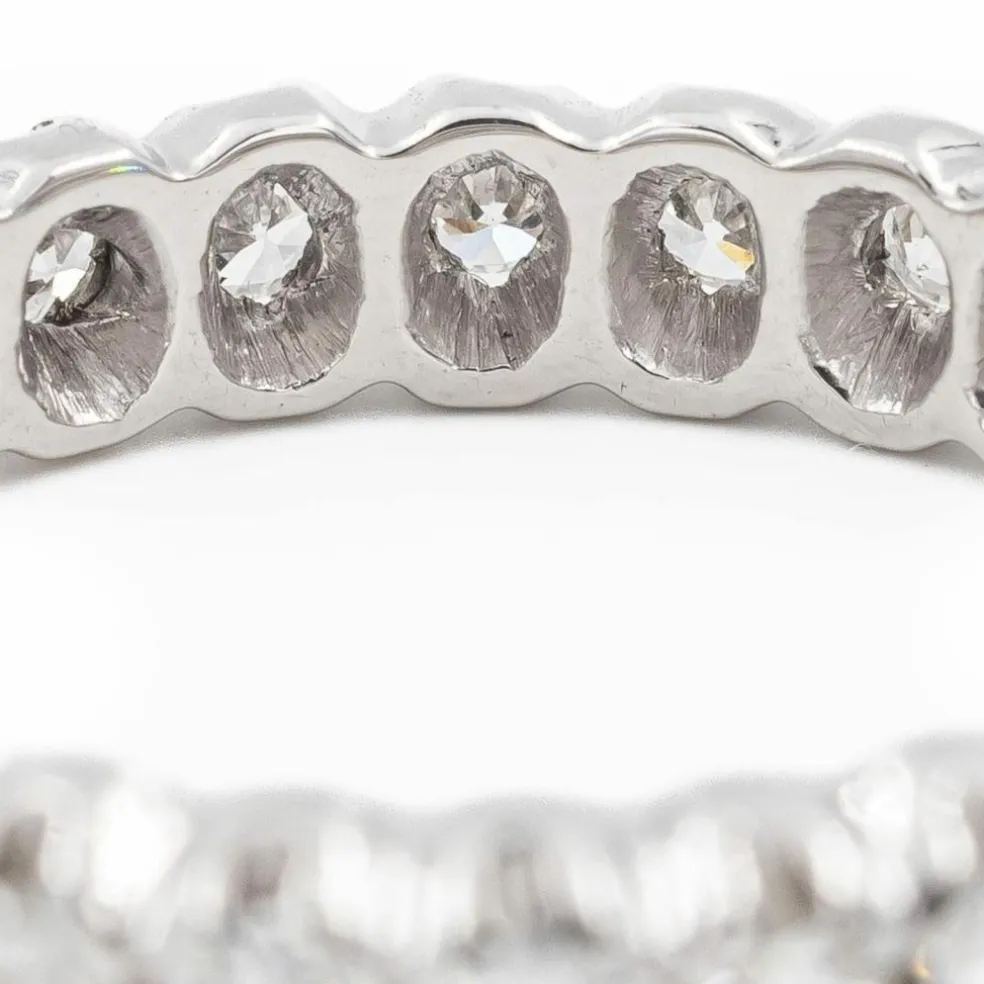 Bague Alliance Or blanc Diamant