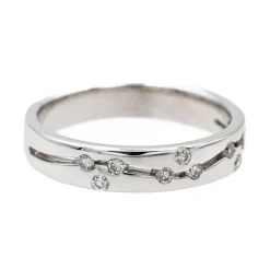 Bague Alliance Or blanc Diamant